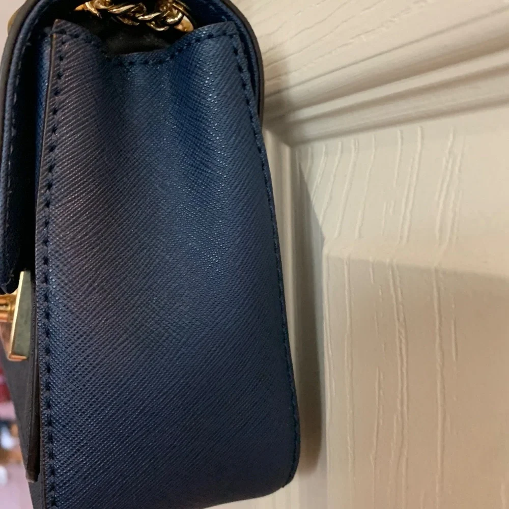Michael Kors Navy Blue SmallLeather Stud Handbag